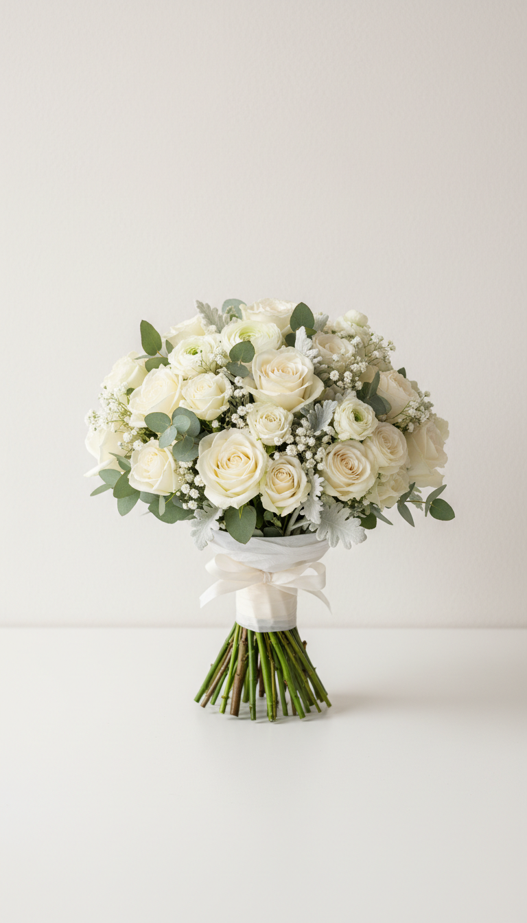 Classic white whisper bouquet